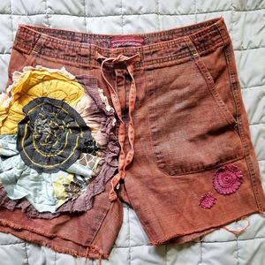 Handmade/altered denim cutoff shorts